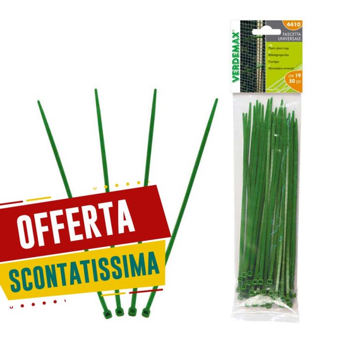 Fascette in plastica verdi