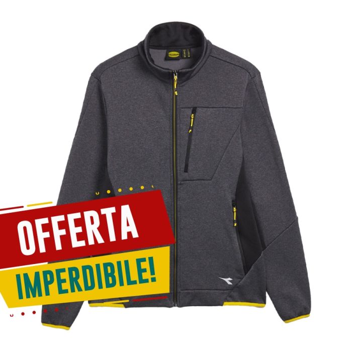 Felpa da Lavoro Diadora Polar Fleece Techno Grigio