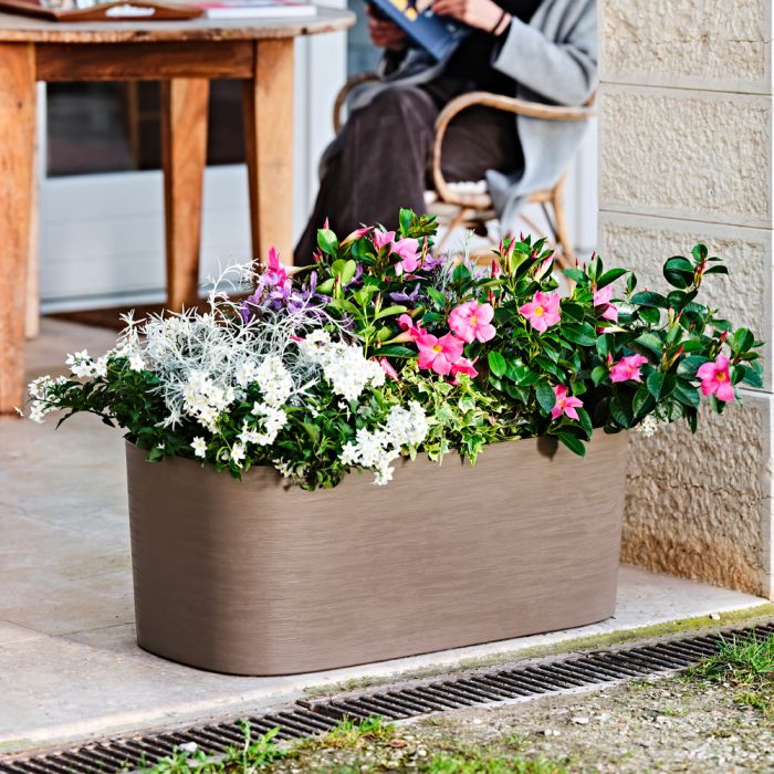 Fioriera in plastica riciclata Kos Teraplast