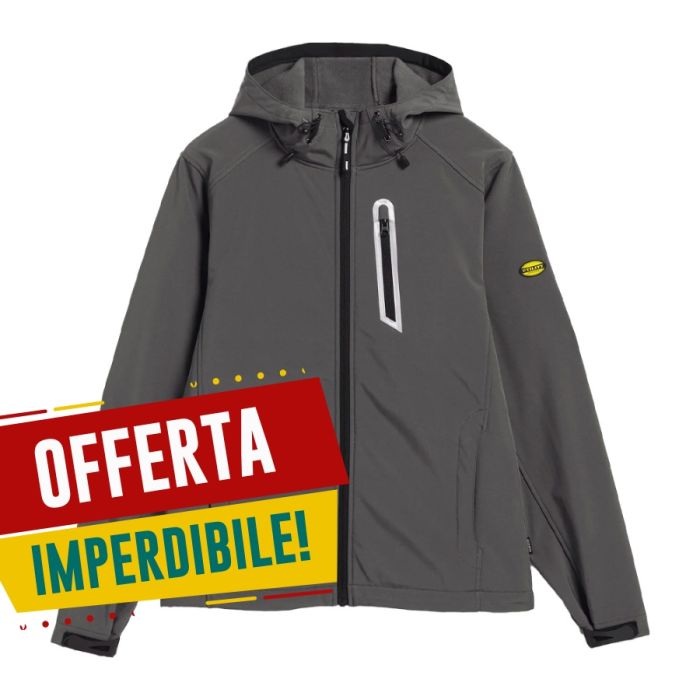 Giacca Diadora Softshell Sail Grigio