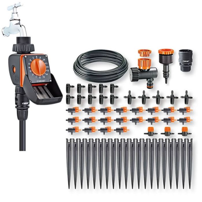 Kit irrigazione a goccia per piante Claber 90766L
