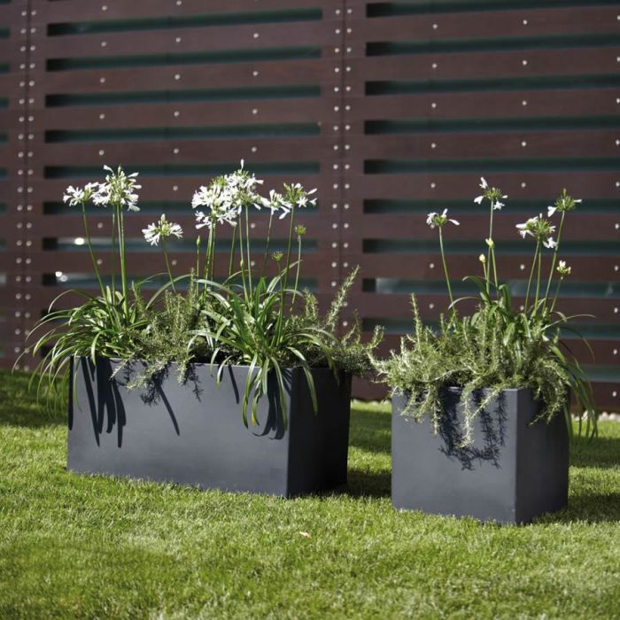 Vaso a cassetta rettangolare in resina Modus