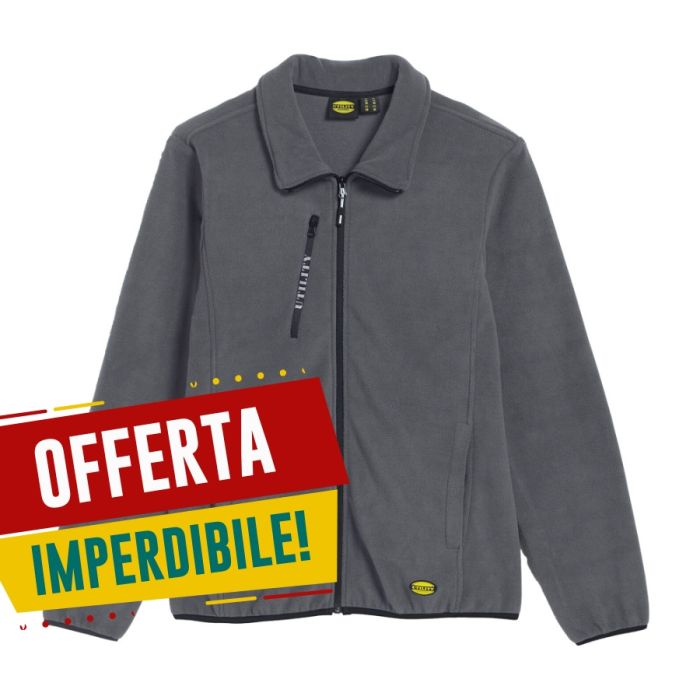 Pantalone bianco da lavoro Diadora Sweat Pile Grigio