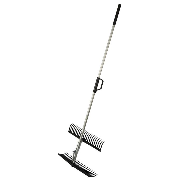 Rastrello a Ragno con Doppio Pettine per Foglie, Erba e Potature