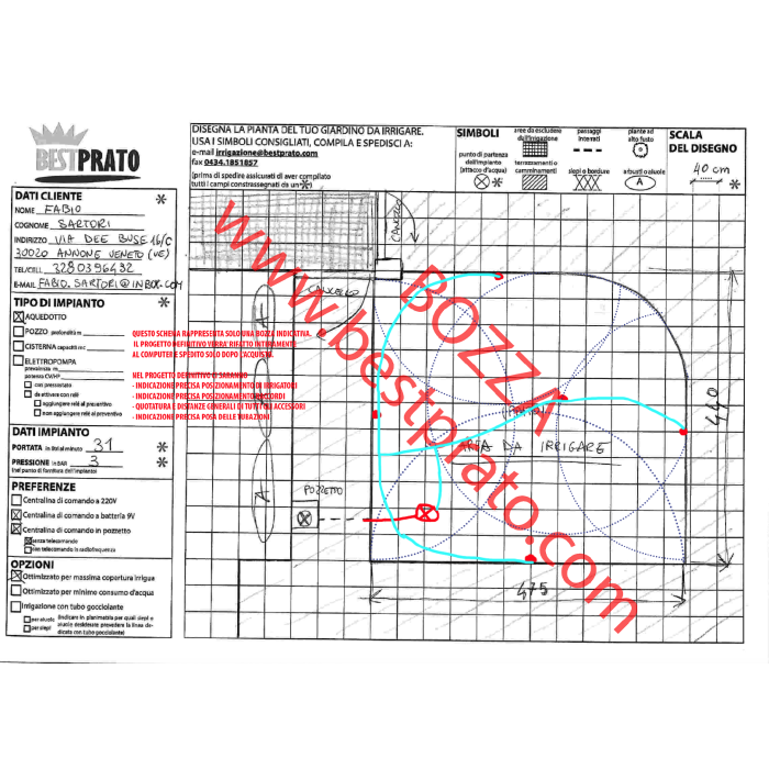Impianto irrigazione Fabio Sartori 