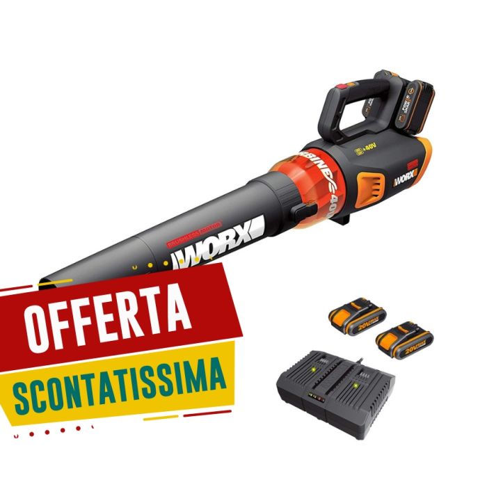Soffiatore a Batteria Worx 40V WG584E