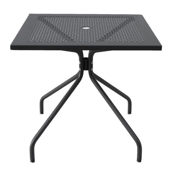 Tavolo quadrato in metallo Estate 80