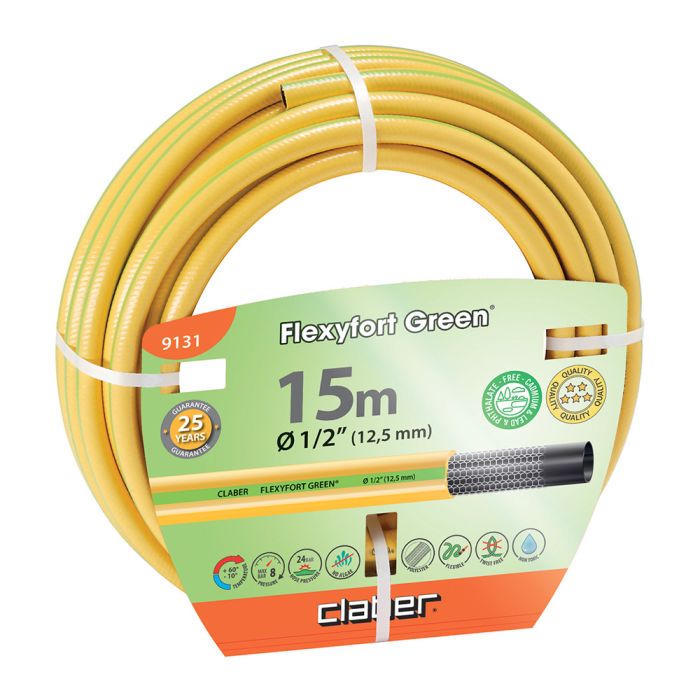 Tubo Gomma Acqua Flexyfort Green Claber 9131