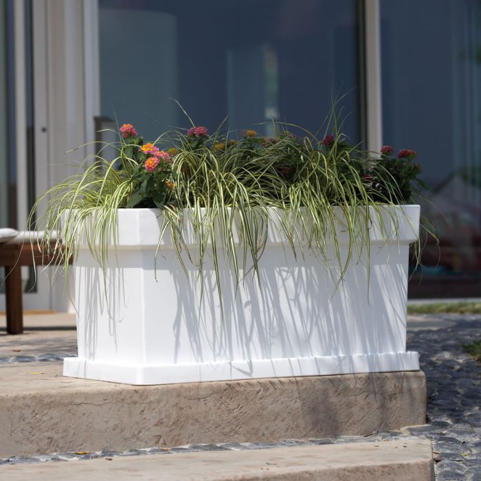 Vaso a cassetta rettangolare in resina Themis