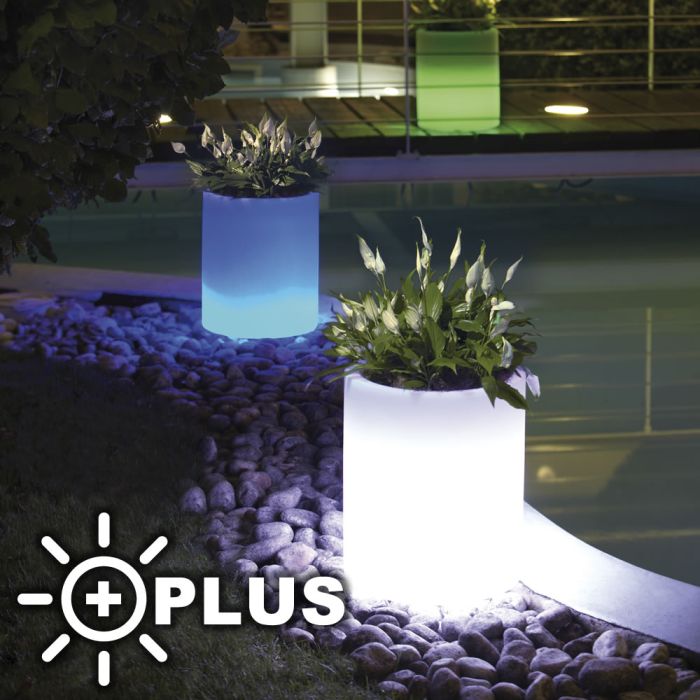 Vaso luminoso in resina Echo Light +PLUS