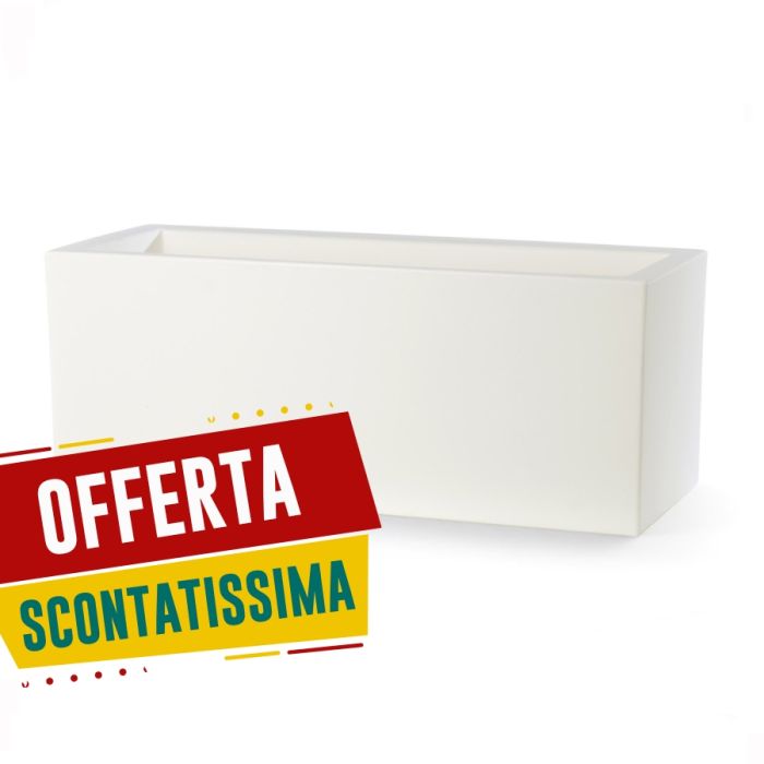 Vaso Schio Cassa | Teraplast-100 | cm 100x40 h40-bianco