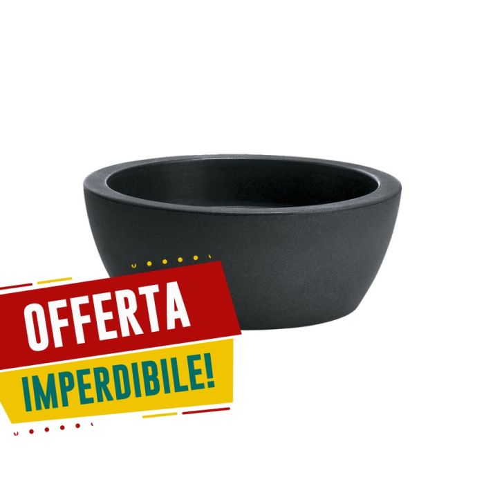 Vaso Thetis | Nicoli-∅ 60 cm | altezza: 24 cm-Antracite