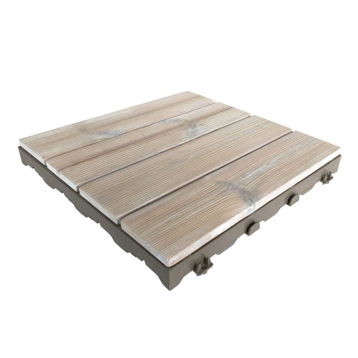 Woodplate Thermowood Bianco | Piastrella in legno