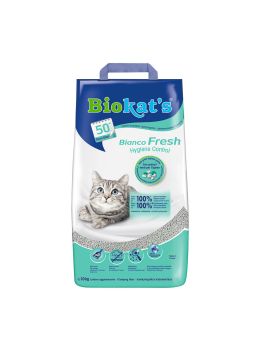 Lettiera agglomerante Bianco Fresh Profumata | Biokat's 10kg 