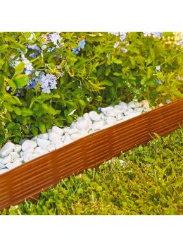 Bordura per Giardino Plastica Marrone Verdemax