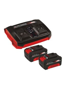Caricabatteria doppio + 2 Batterie 4,0 Ah | Einhell