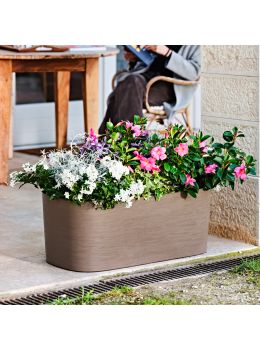 Fioriera in plastica riciclata Kos Teraplast