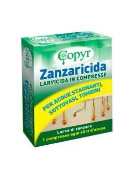 Larvicida per zanzare in pastiglie