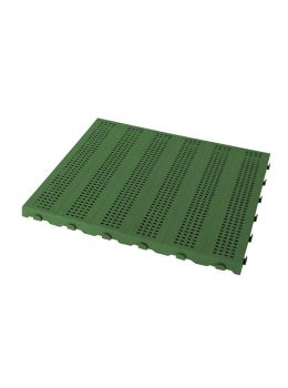 Piastrella in plastica da esterno e giardino. Forata 60x60cm verde.