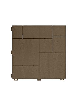 Ecorubber Piastrella Gomma 45x45 - Cappuccino