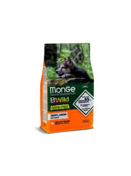 Crocchette Cane Puppy All Breeds Anatra Patate | Monge BWild | 2,5 kg