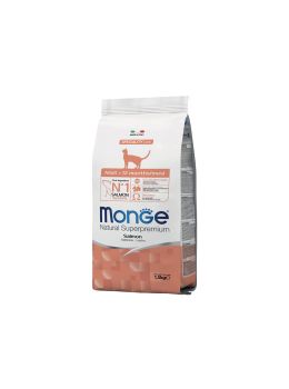 Crocchette Gatto al Salmone | Monge Natural Superpremium | 1,5 kg