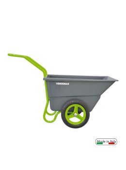 Carriola da giardino in plastica e acciaio Verdemax
