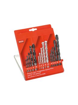 Punte da Trapano n.15 Metallo, Legno e Muro