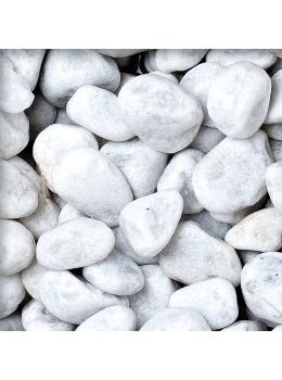 Sassi per Aiuole 25/40 mm Bianco Carrara