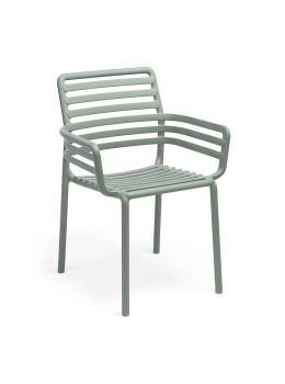 Sedia da giardino con braccioli impilabile Doga Armachir Nardi