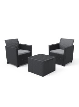 Set Tavolino + 2 Poltrone Claire | Keter