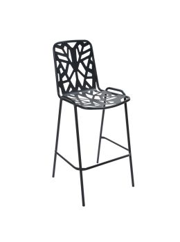 Sgabello in metallo Fancy Leaf 75