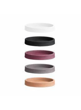 Sottovaso Atlas con finitura satinata per vasi Nicoli