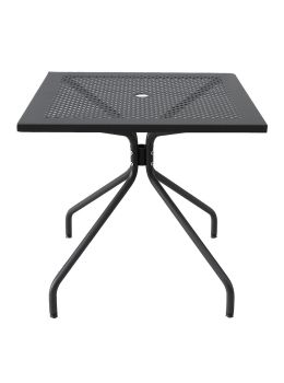 Tavolo quadrato in metallo Estate 80