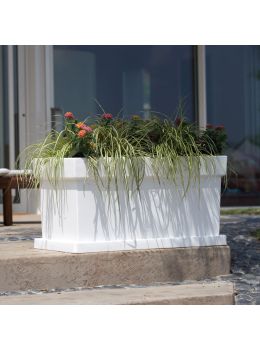 Vaso a cassetta rettangolare in resina Themis