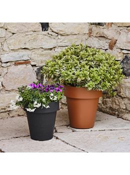 Vaso rotondo da esterno Time Teraplast