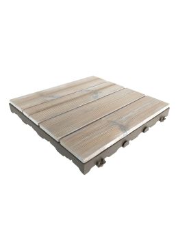 Woodplate Thermowood Bianco | Piastrella in legno