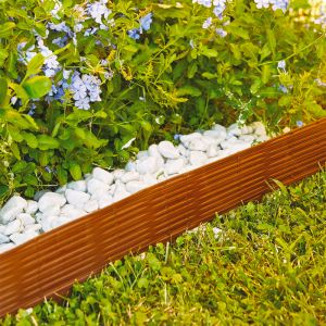 Bordura per Giardino Plastica Marrone Verdemax