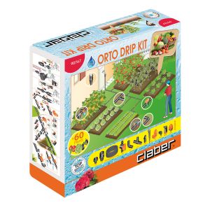 Kit impianto irrigazione a goccia per orto Claber 90767 