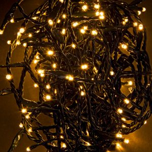 Catena 180 Led Bianco Classic 3mm Filo Verde