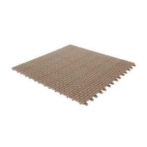 Pavimentazione autobloccante in plastica per giardino ed esterno. Multiplate Beige.