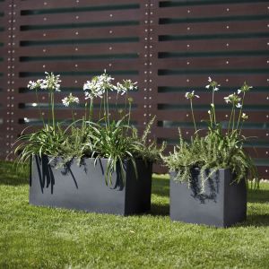 Vaso a cassetta rettangolare in resina Modus