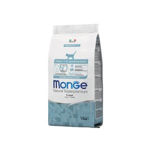 Crocchette Kitten alla Trota | Monge Monoprotein | 1,5 kg