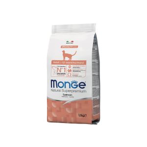 Crocchette Gatto al Salmone | Monge Natural Superpremium | 1,5 kg