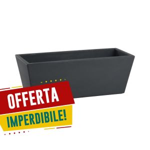 Portafiori Mysia | Nicoli-40 x 20 cm | altezza: 18 cm-Antracite