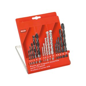 Punte da Trapano n.15 Metallo, Legno e Muro