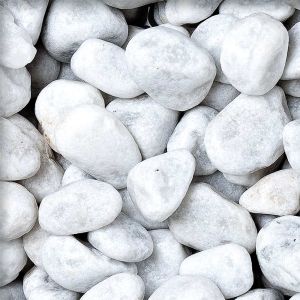 Sassi per Aiuole 25/40 mm Bianco Carrara