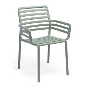 Sedia da giardino con braccioli impilabile Doga Armachir Nardi