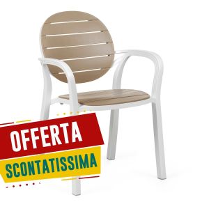 Sedia Palma | Nardi-Bianco / Tortora