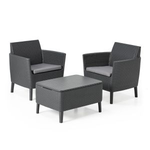 Set Tavolino Grande + 2 Poltrone Salemo | Keter